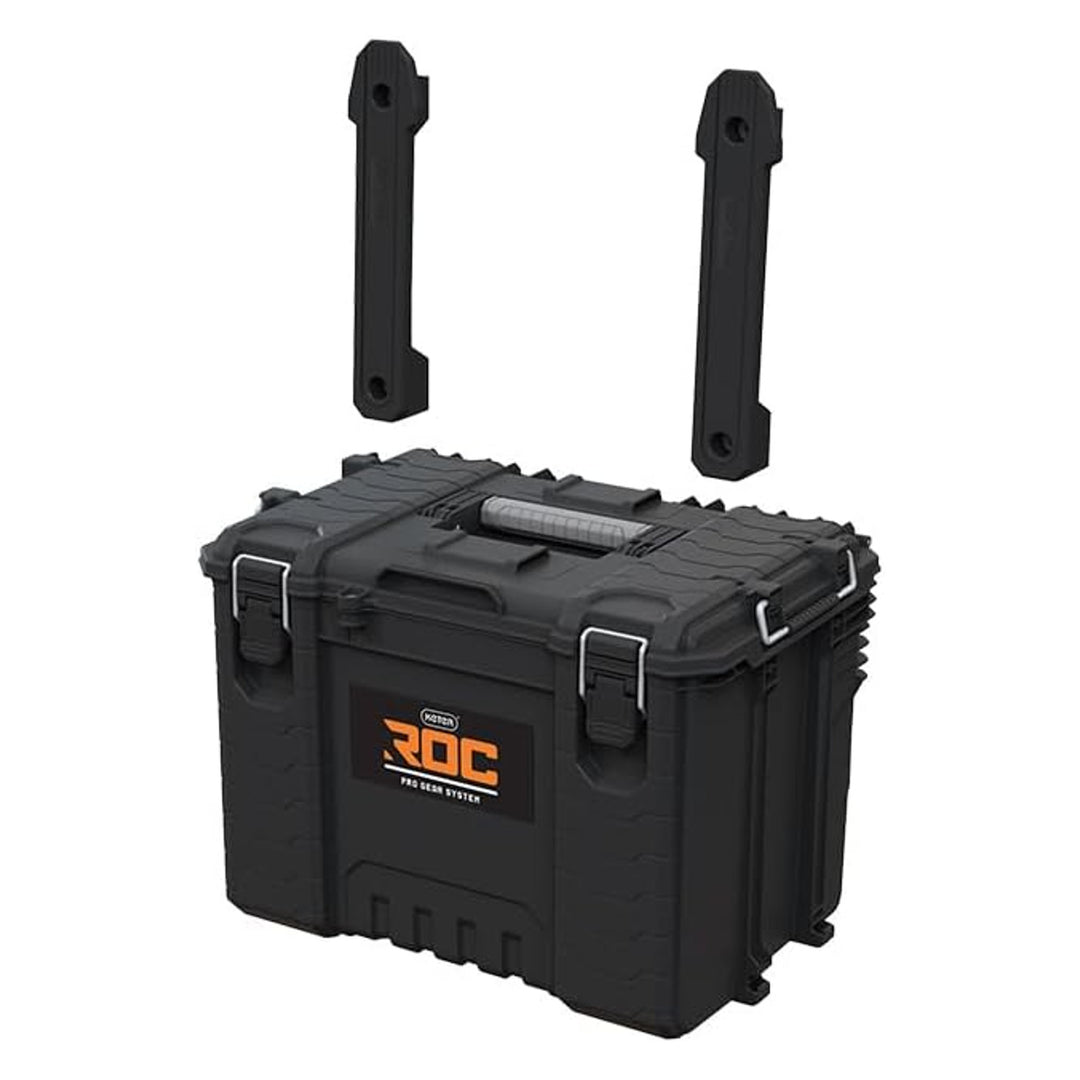 Cassetta degli attrezzi Keter ROC XL Pro Gear 2.0, portata 72 kg, staffe Pro Mount, possibilità di appendere alla parete, 256980