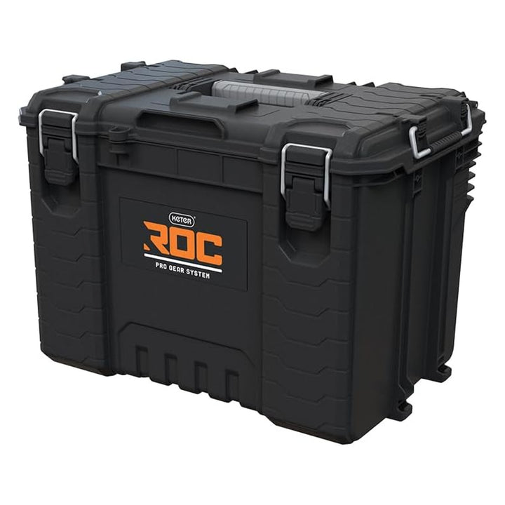 Cassetta degli attrezzi Keter ROC XL Pro Gear 2.0, portata 72 kg, staffe Pro Mount, possibilità di appendere alla parete, 256980