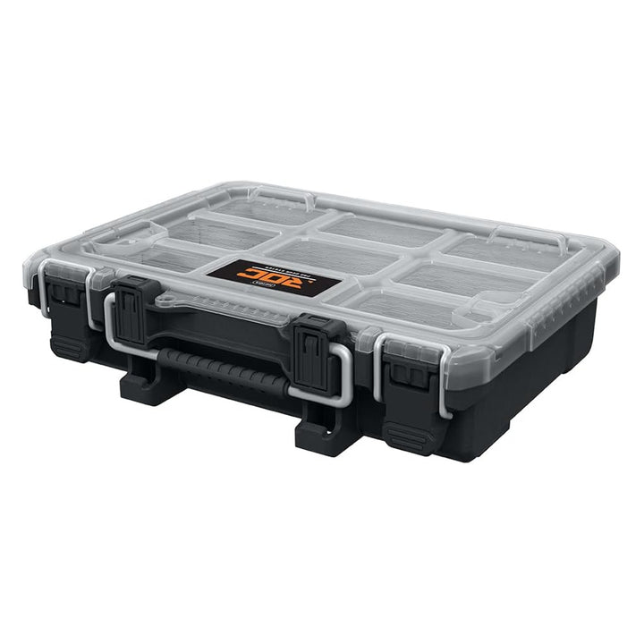 Portautensili Keter ROC Pro Gear 2.0, supporto per montaggio a parete, coperchio trasparente e resistente, guarnizione di protezione contro polvere e acqua, chiusure a scatto in metallo, 256983