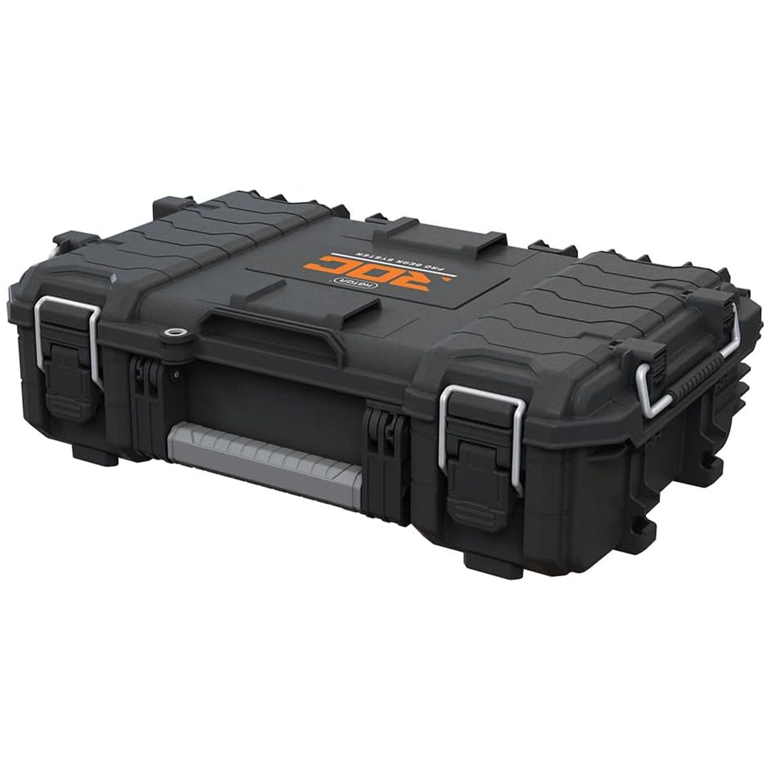 Valigetta porta attrezzi Keter ROC Pro Gear 2.0, portata 36 kg, spazio per lucchetto, guarnizione di protezione contro polvere e acqua, organizer con coperchio incluso, possibilità di fissaggio a parete, 256979