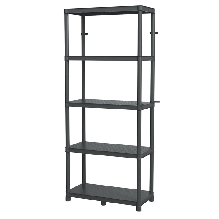 Scaffale Stackaro Solid 75 Kistenberg, carico massimo complessivo 220 kg, 5 ripiani, montaggio a parete, KSS75L5HD-S411