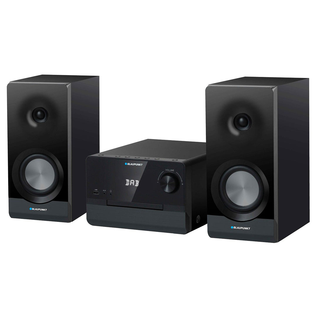 Microtorre Blaupunkt, potenza 100 W RMS, sintonizzatore DAB+, display LED, radio FM, antenna telescopica inclusa, connettore HDMI ARC, CD/MP3/USB/BT, orologio con funzione sveglia, MS49DAB