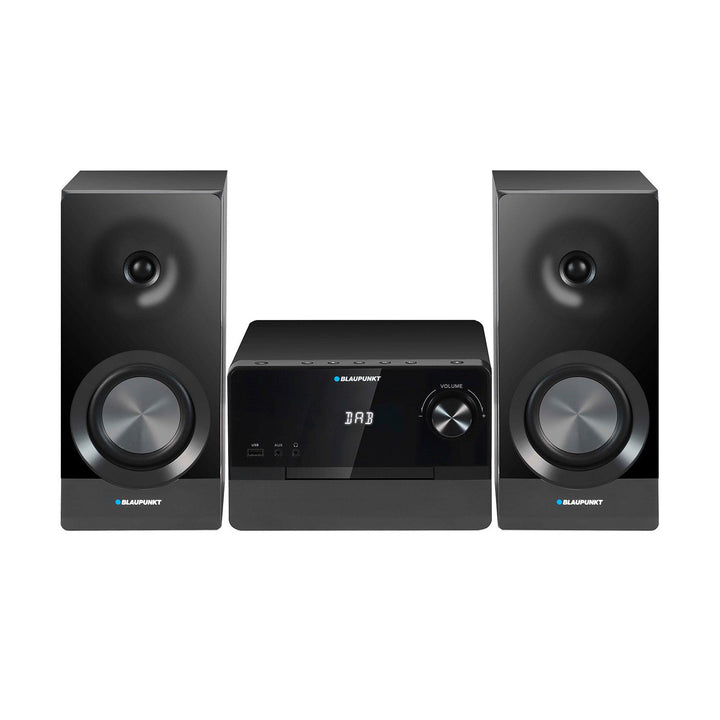 Microtorre Blaupunkt, potenza 100 W RMS, sintonizzatore DAB+, display LED, radio FM, antenna telescopica inclusa, connettore HDMI ARC, CD/MP3/USB/BT, orologio con funzione sveglia, MS49DAB