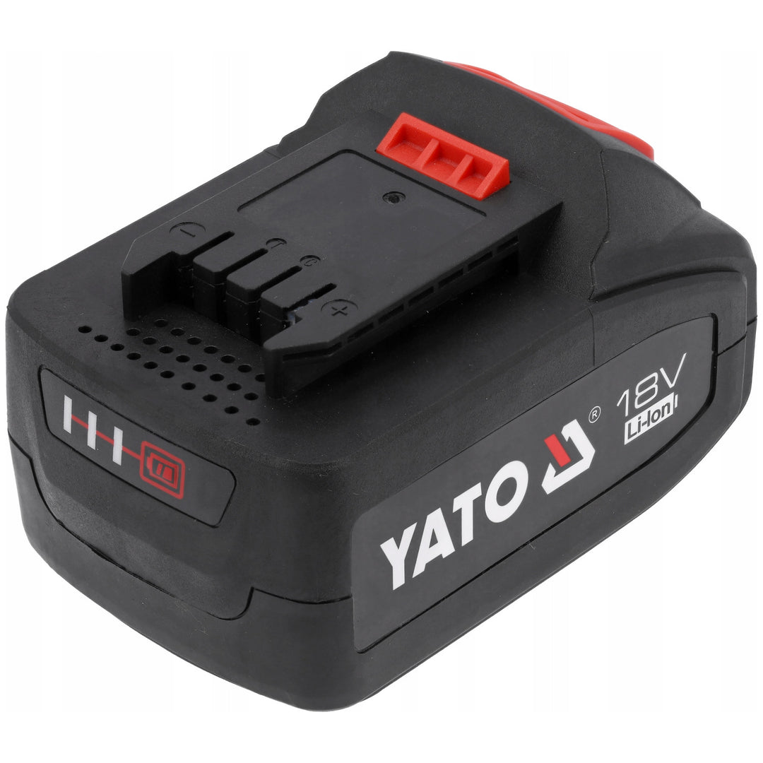 Batteria per utensili elettrici Yato, per serie 18V, energia 72 Wh, corrente di uscita max 60A, Li-Ion 4 Ah, YT-828463