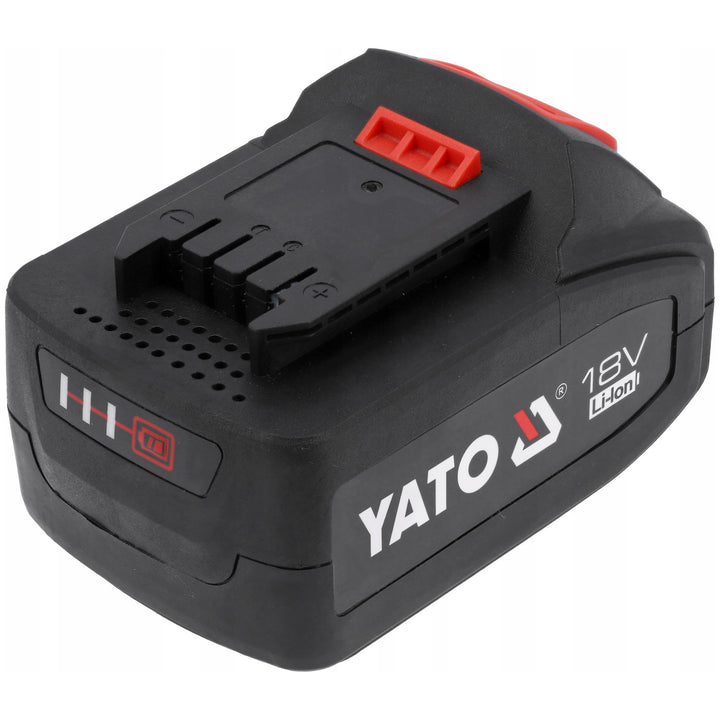 Batteria per utensili elettrici Yato, per serie 18V, energia 72 Wh, corrente di uscita max 60A, Li-Ion 4 Ah, YT-828463