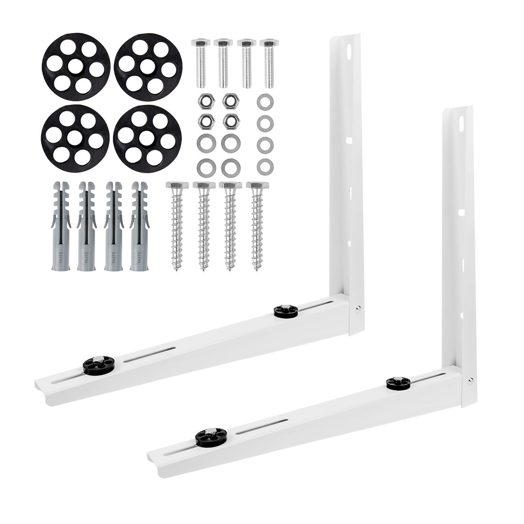 Supporto / gancio per condizionatore / pompa di calore Maclean, lunghezza del braccio 500x550 mm, acciaio zincato, fino a 250 kg, MC-144