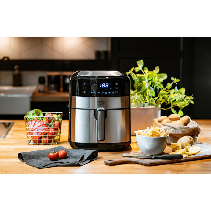 Friggitrice senza olio, 9 programmi, 5,0 L, Airfryer, Camry CR 6311 + inserti di carta per friggitrice, 16 cm, biodegradabili, 100 pezzi