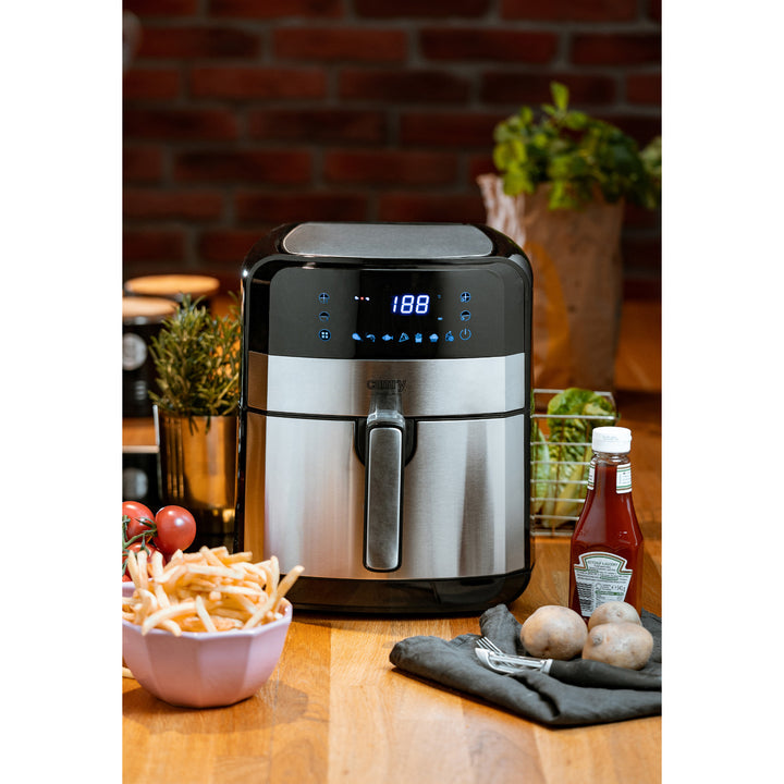 Friggitrice senza olio, 9 programmi, 5,0 L, Airfryer, Camry CR 6311 + inserti di carta per friggitrice, 16 cm, biodegradabili, 100 pezzi