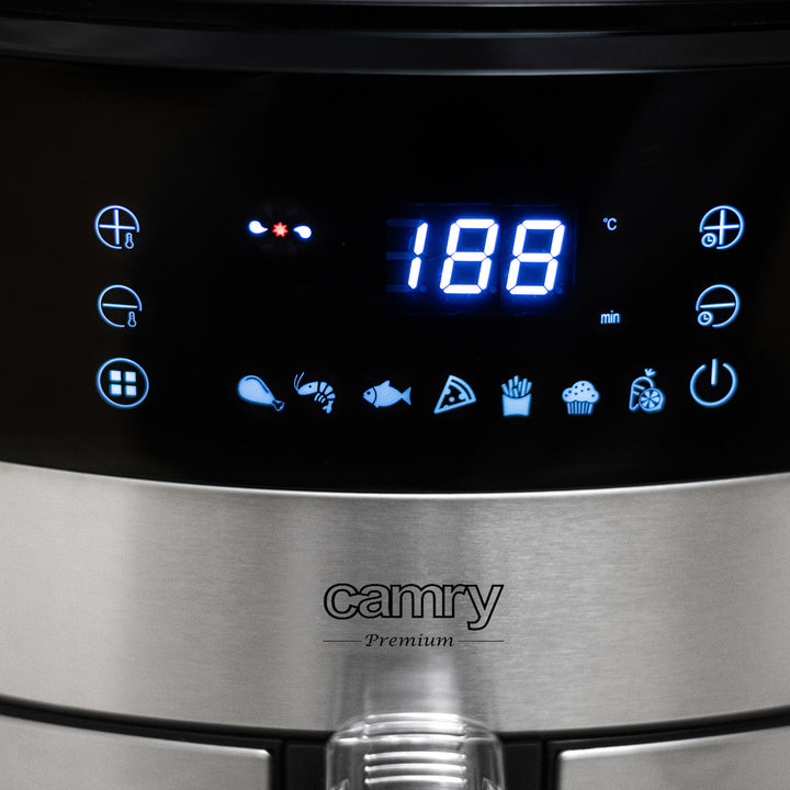 Friggitrice senza olio, 9 programmi, 5,0 L, Airfryer, Camry CR 6311 + inserti di carta per friggitrice, 16 cm, biodegradabili, 100 pezzi