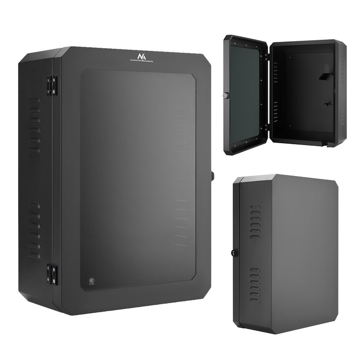 Armadietto per caricabatterie per veicoli elettrici Maclean, impermeabile IP65, acciaio + vetro temperato, dimensioni 70x50x25 cm, MC-900
