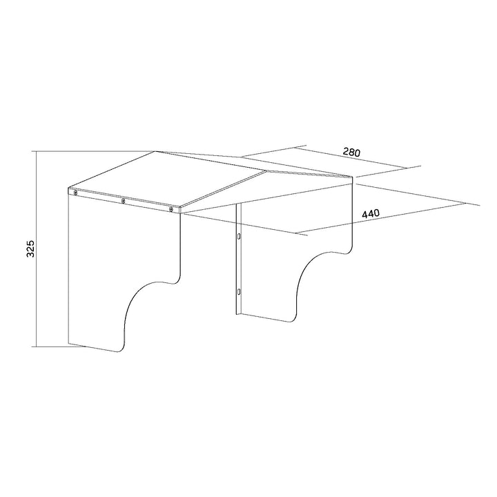 Copertura per caricatore EV Maclean, acciaio inossidabile, dimensioni 28x32,5x44 cm, MC-902