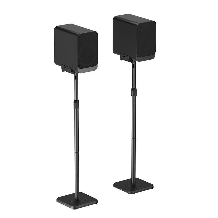 Set di supporti da pavimento per diffusori Maclean, universali, regolabili in verticale e in orizzontale da +10° a -10°, max. 5 kg, MC-916