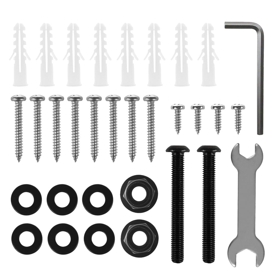 Set di supporti / ganci per altoparlanti Maclean, universale, regolabile in verticale da +8° a -8° e in orizzontale da +90° a -90°, max. 15 kg, MC-917