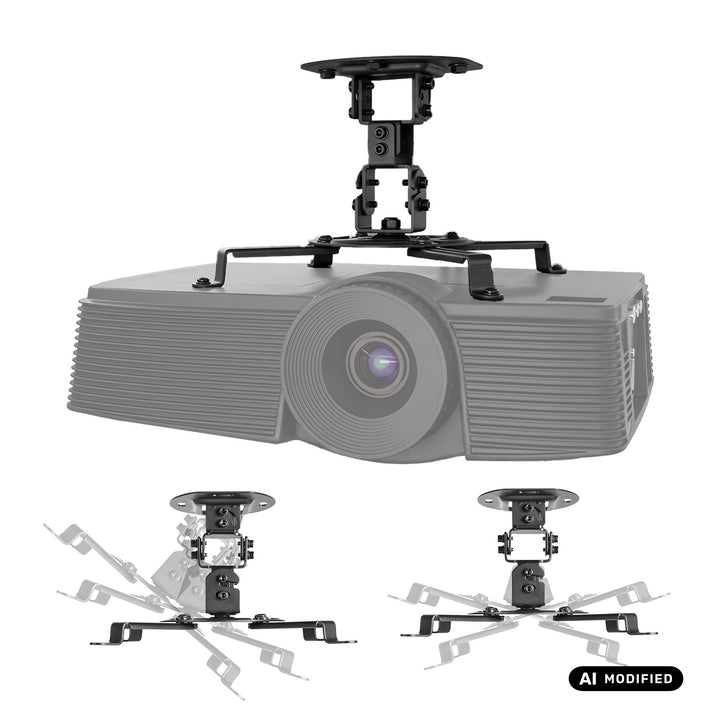 Supporto / gancio da soffitto per proiettore Maclean, 54~320 mm, fino a 13,5 kg, rotazione a 360 gradi MC-200 B