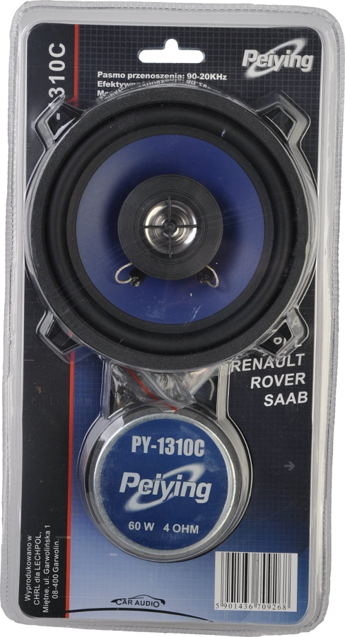 Altoparlanti per auto Peiying PY-1310C 13cm 60W originali