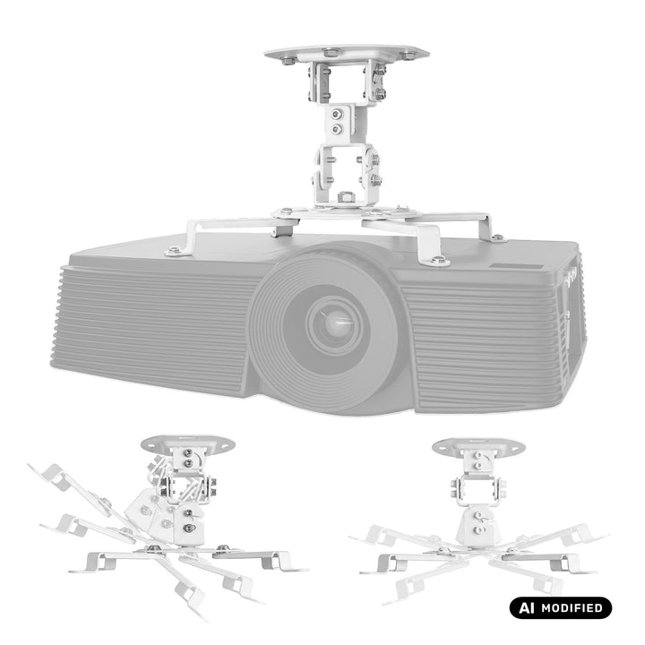 Supporto / gancio da soffitto per proiettore Maclean, 54~320 mm, fino a 13,5 kg, rotazione a 360 gradi MC-200 W