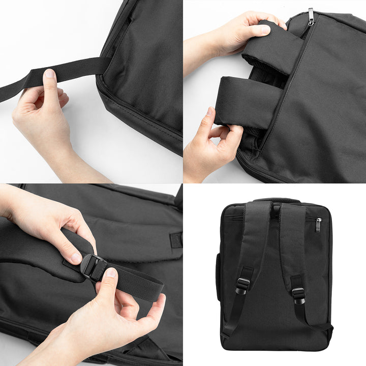 Zaino per laptop NanoRS, 15,6", nero, 43x30x10, impermeabile RS203 B
