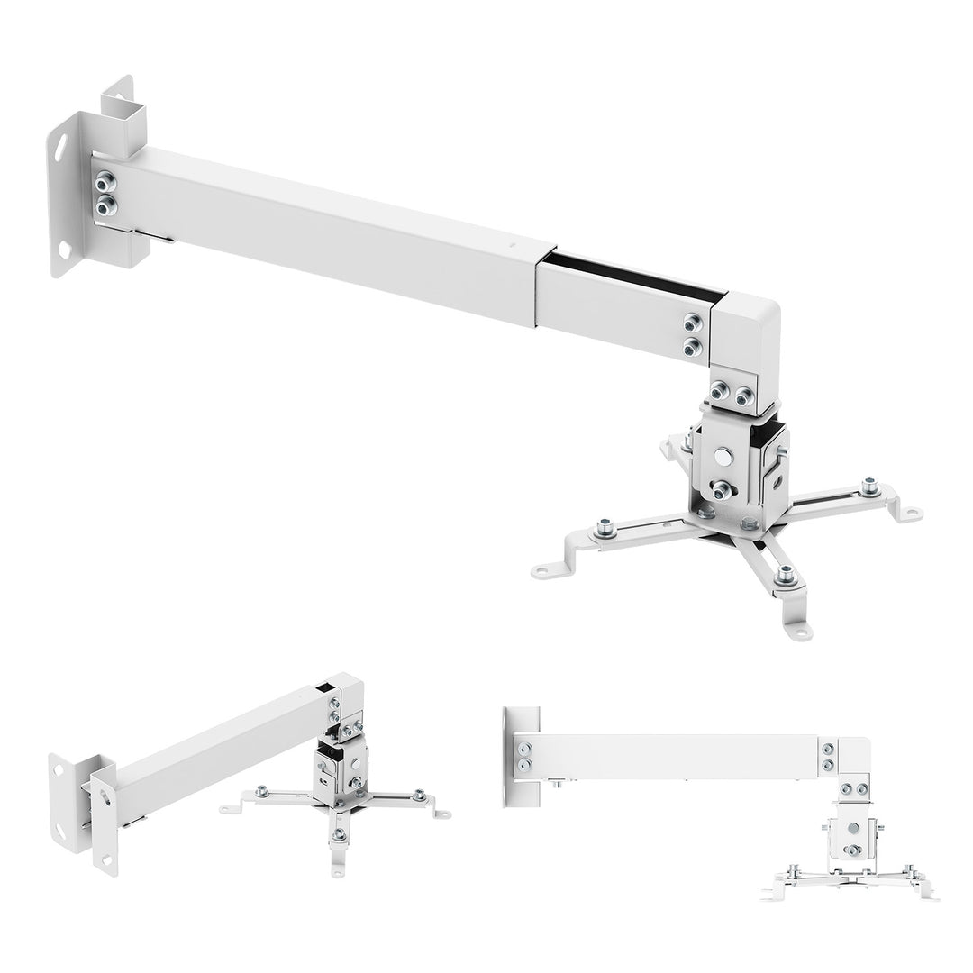 Supporto / gancio da parete per proiettore Maclean, bianco, fino a 20 kg, MC-205 W
