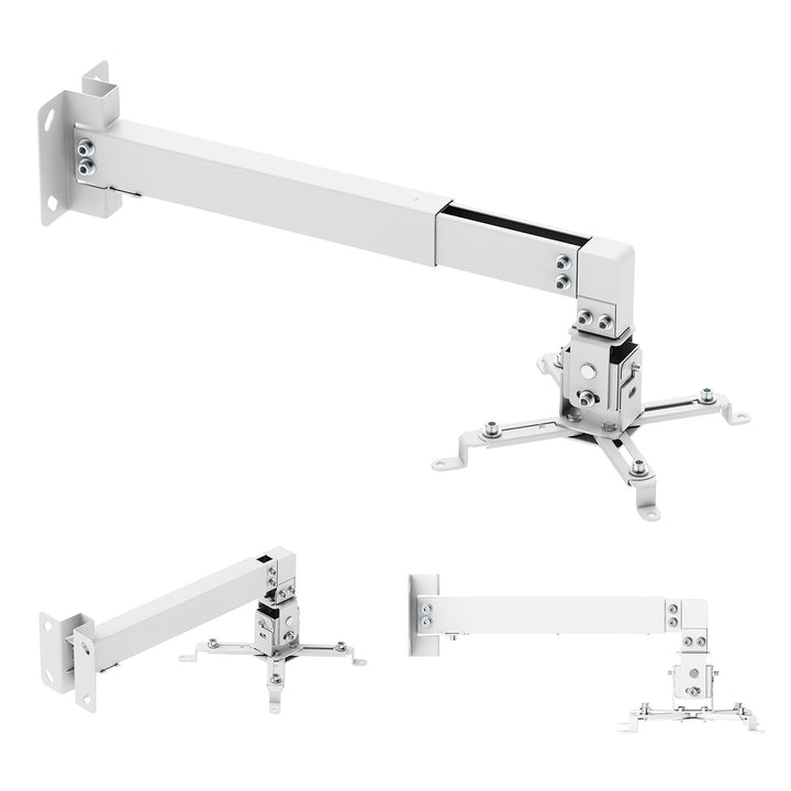 Supporto / gancio da parete per proiettore Maclean, bianco, fino a 20 kg, MC-205 W