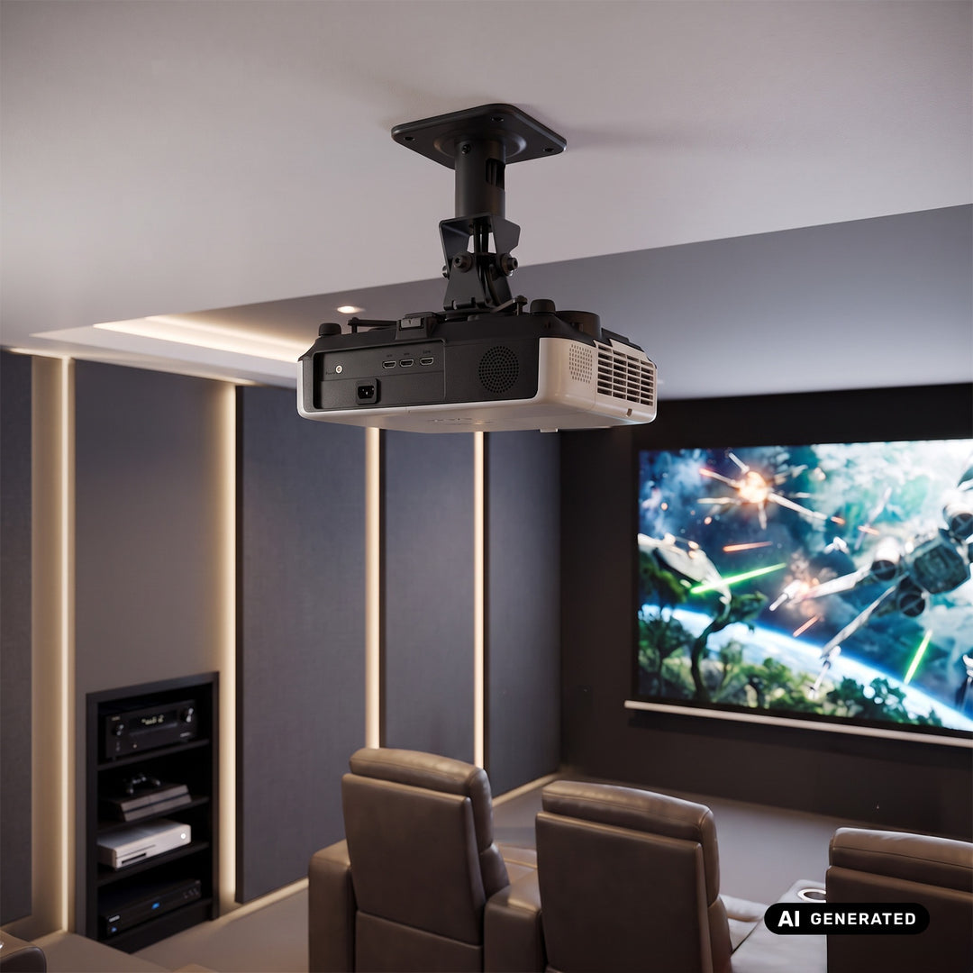 Supporto / gancio da soffitto per proiettore Maclean, in acciaio, 180~310 mm, fino a 15 kg, MC-208 B
