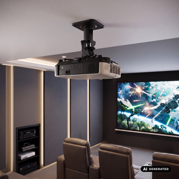 Supporto / gancio da soffitto per proiettore Maclean, in acciaio, 180~310 mm, fino a 15 kg, MC-208 B