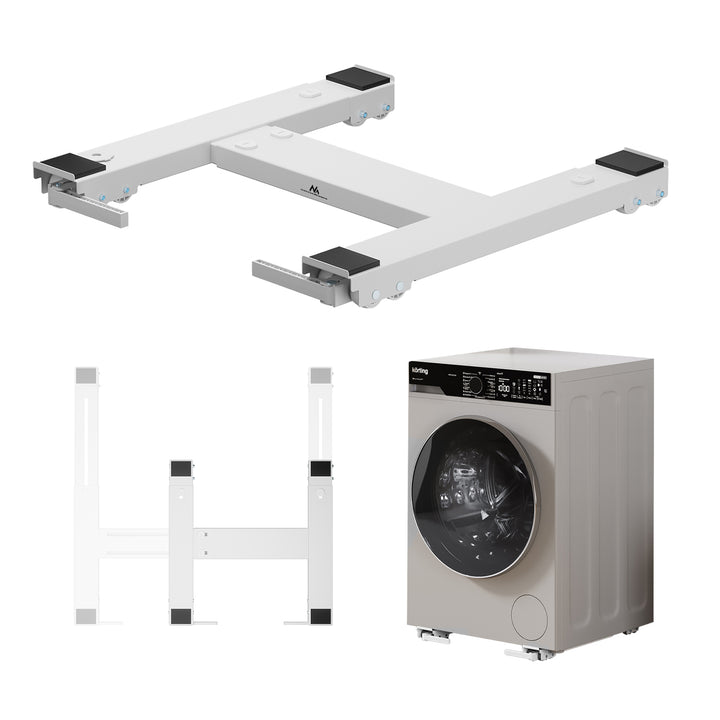 Base mobile per elettrodomestici fino a 300 kg, Maclean, universale, regolabile, larghezza massima 450-700 mm, MC-918