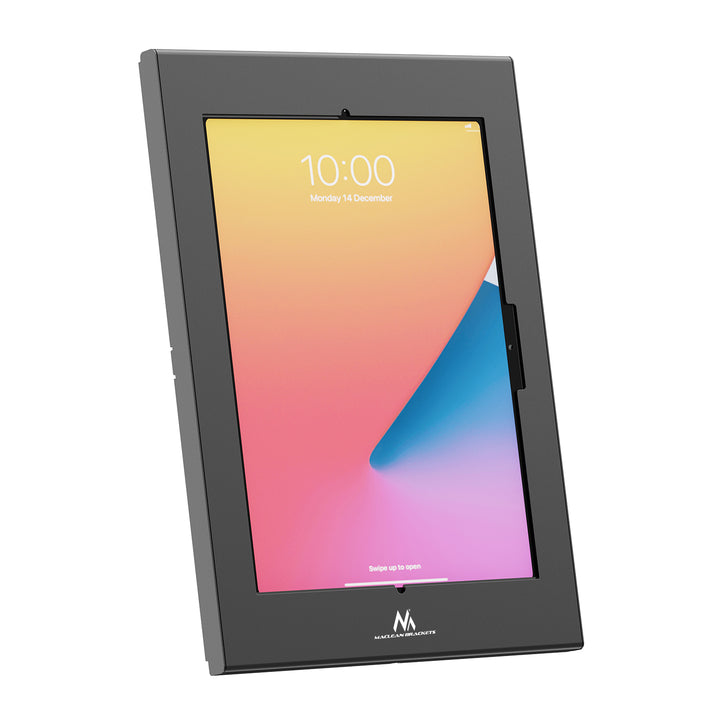 Supporto pubblicitario per tablet Maclean, con sistema di bloccaggio, 12,4"-13", iPad Air/Pro, Samsung Tab S10+/S9+/S8+/S7+, 257x350x22 mm, MC-950 B