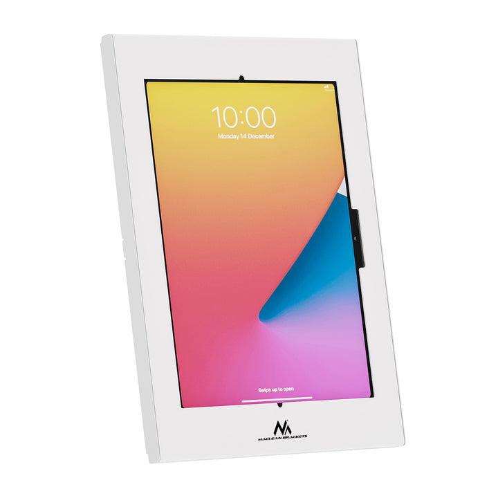 Supporto pubblicitario per tablet Maclean, con sistema di bloccaggio, 12,4"-13", iPad Air/Pro, Samsung Tab S10+/S9+/S8+/S7+, 257x350x22 mm, MC-950 W