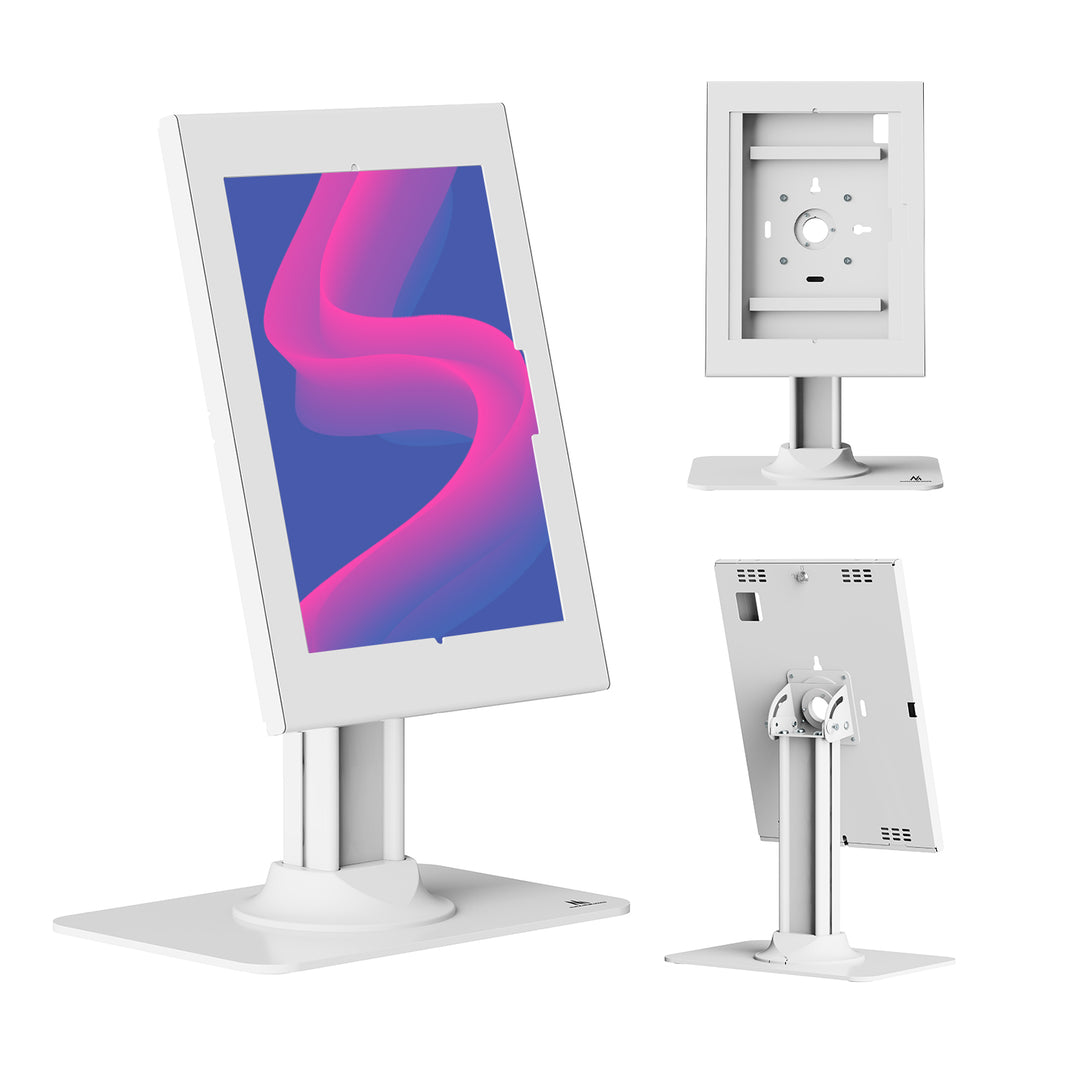 Supporto pubblicitario per tablet Maclean, con sistema di bloccaggio, 12,4"-13", iPad Air/Pro, Samsung Tab S10+/S9+/S8+/S7+, 257x350x22 mm, MC-958 W
