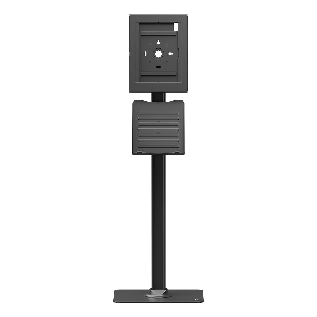 Supporto pubblicitario per tablet Maclean, con sistema di bloccaggio. 12,4"-13", iPad Air/Pro, Samsung Tab S10+/S9+/S8+/S7+, 257x350x22 mm, MC-924 B
