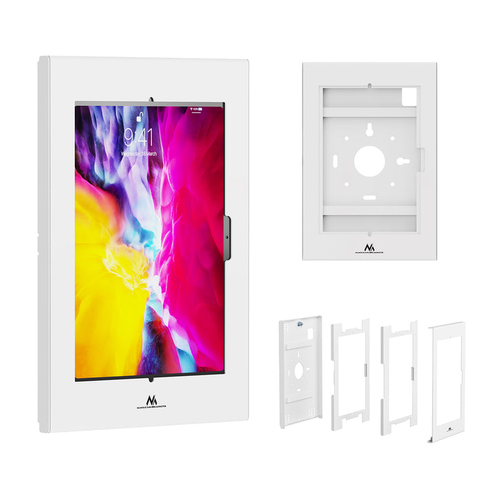 Supporto pubblicitario per tablet Maclean, con blocco, 10,9"-11", iPad Air/Pro, Samsung Tab serie A e S, 220x323x22 mm, MC-955 W