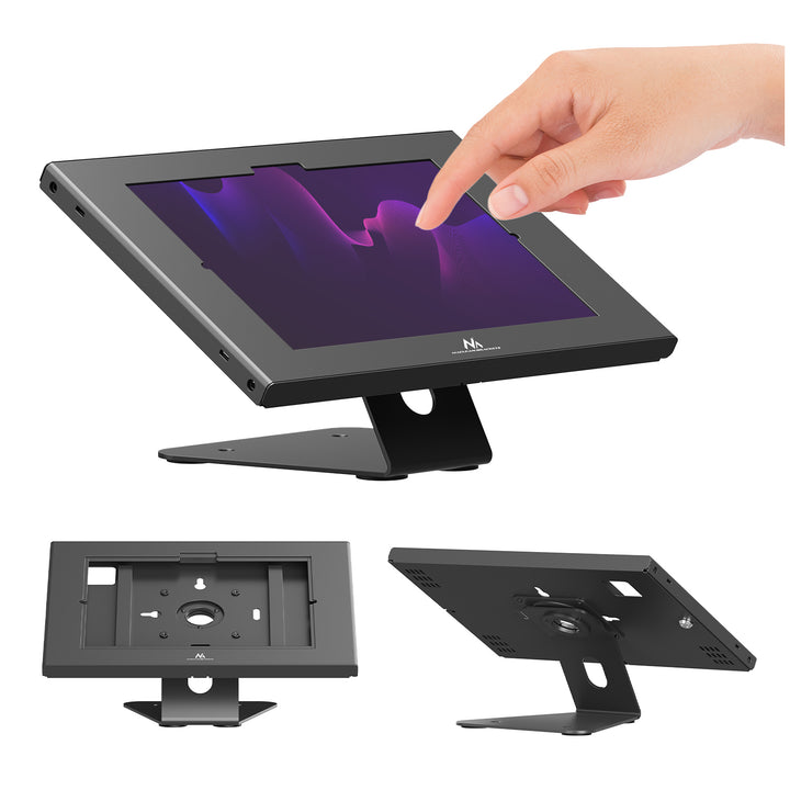 Supporto pubblicitario per tablet Maclean, con sistema di bloccaggio, 10,9"-11", iPad Air/Pro, Samsung Tab serie A e S, 220x323x22 mm, MC-957 B
