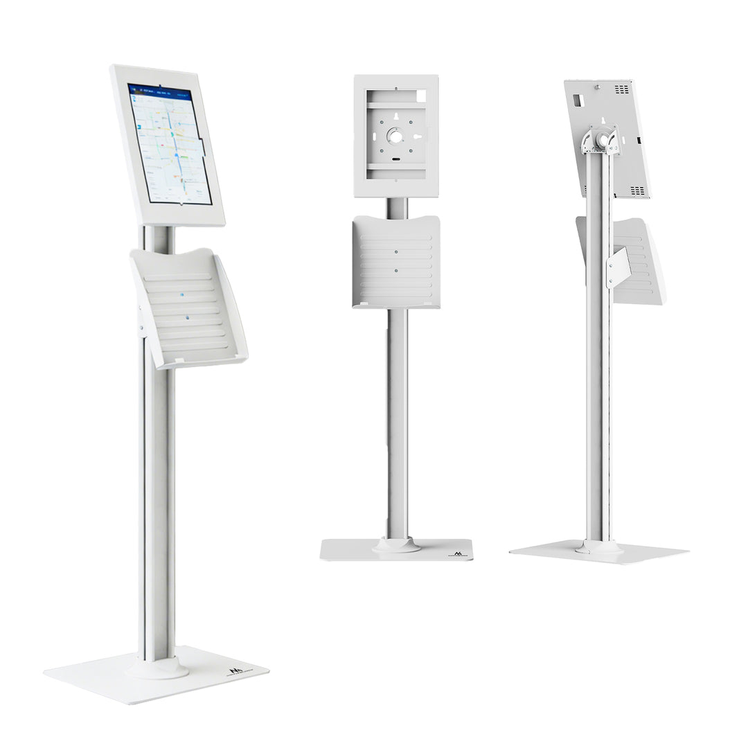 Supporto pubblicitario per tablet Maclean, con sistema di bloccaggio, 10,9"-11", iPad Air/Pro, Samsung Tab serie A e S, 220x323x22 mm, MC-960 W