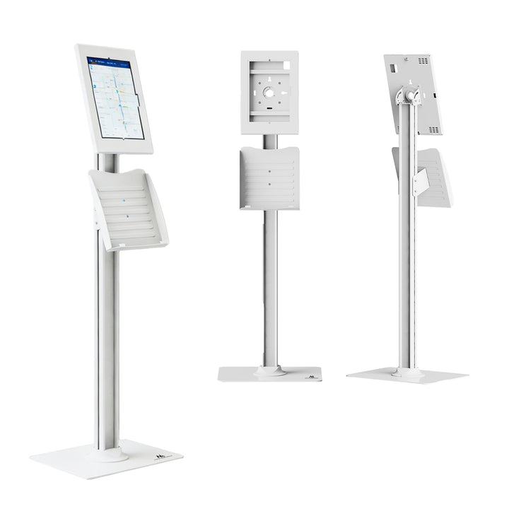 Supporto pubblicitario per tablet Maclean, con sistema di bloccaggio, 10,9"-11", iPad Air/Pro, Samsung Tab serie A e S, 220x323x22 mm, MC-960 W