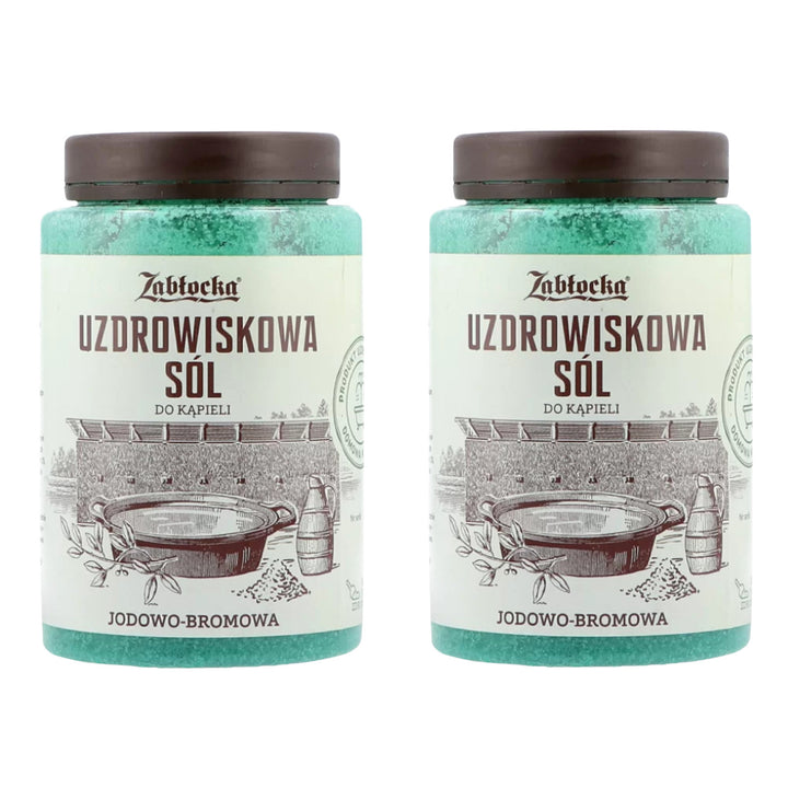 Sale termale Zabłocka, iodata e bromata, per bagni, 1,2 kg - 2 pezzi