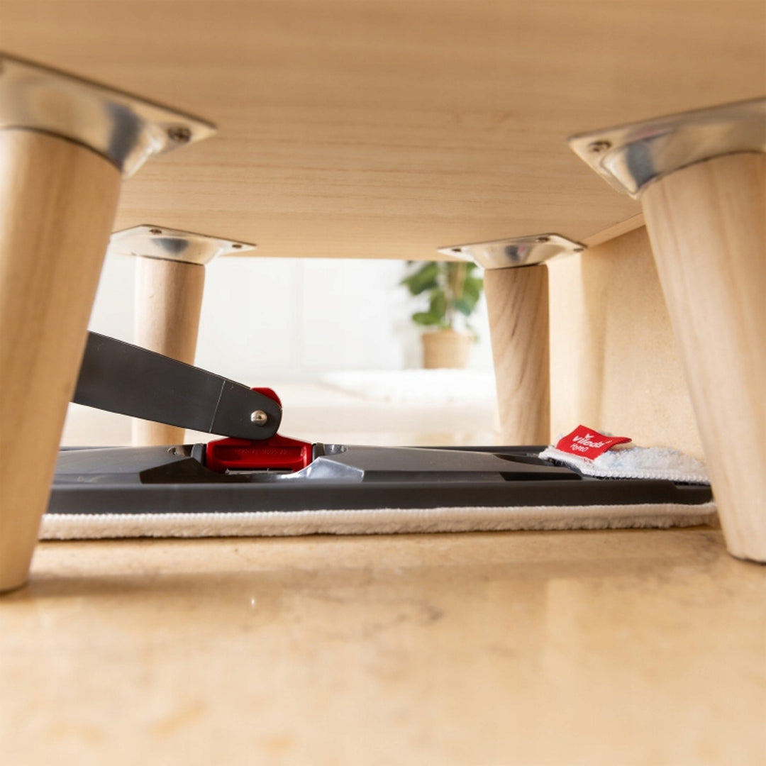 Mop piatto Vileda H2prO, separazione al 100% dell'acqua pulita da quella sporca, due serbatoi, 3 ricambi in microfibra, testina a 360°, 175774