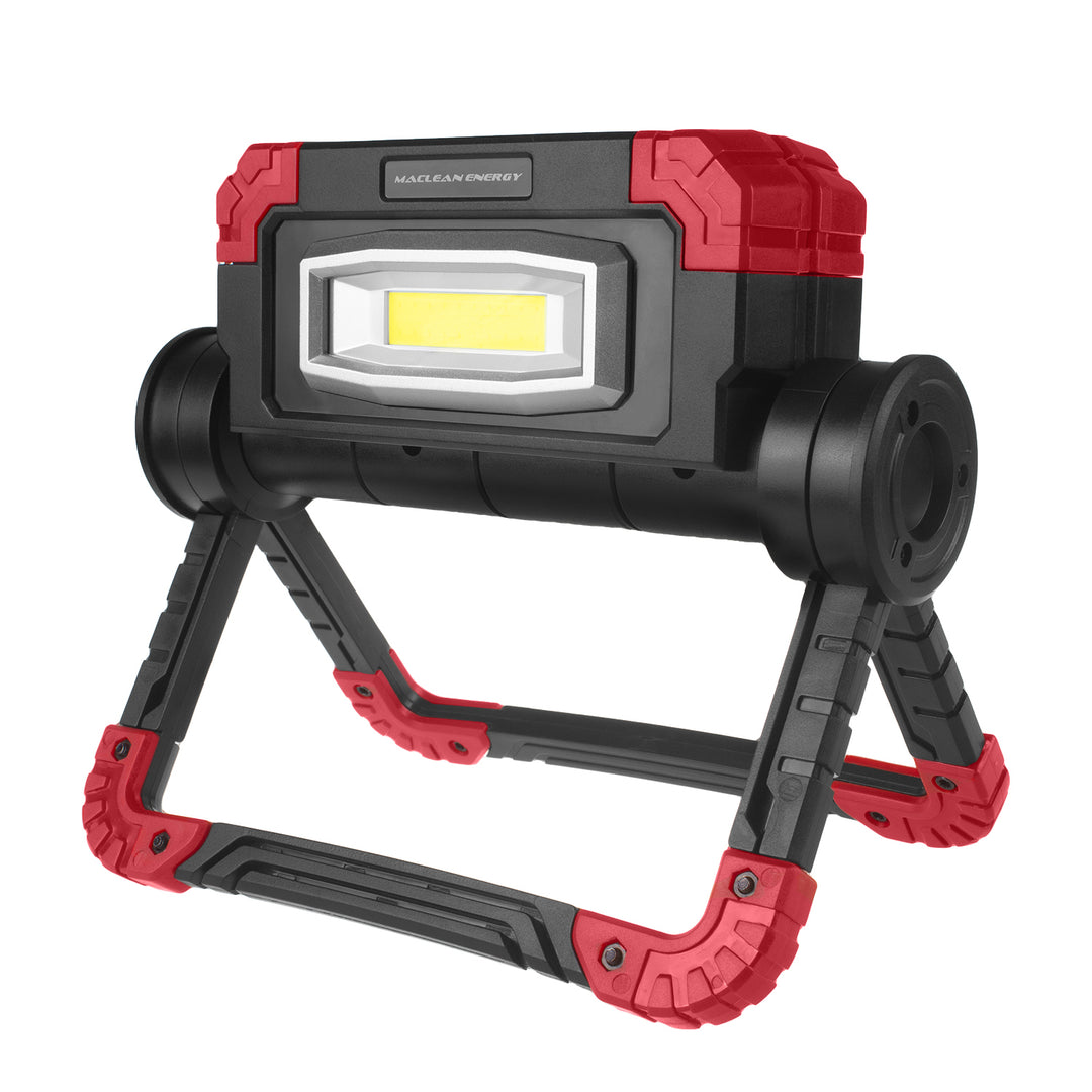 Lampada da lavoro LED COB Maclean, 300 lm, 3 modalità di illuminazione, temperatura di colore 6500K, MCE439 2 pezzi + 8 batterie Varta Industrial AA