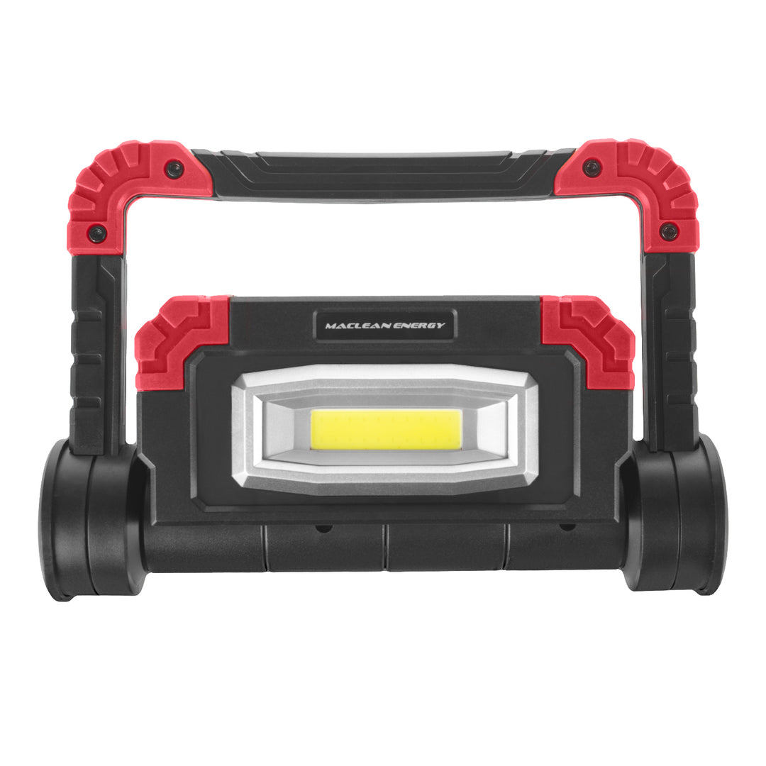Lampada da lavoro LED COB Maclean, 300 lm, 3 modalità di illuminazione, temperatura di colore 6500K, MCE439 2 pezzi + 8 batterie Varta Industrial AA