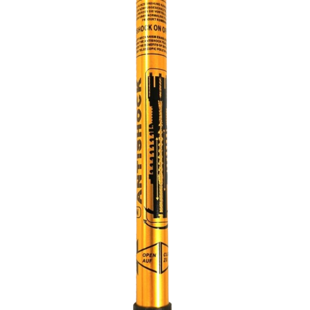 Bastoncini telescopici in alluminio per Nordic Walking 65-135 cm dorati