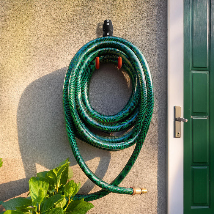 Supporto / gancio da parete Maclean, per pneumatici, attrezzi da giardino, scale, tubi, biciclette, carico massimo 25 kg, MC-444, 4 pezzi