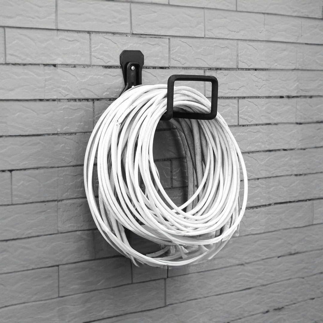 Supporto da parete per garage Maclean, per pneumatici, attrezzi da giardino, scale, tubi flessibili, biciclette, in acciaio, carico massimo 35 kg, MC-441, 3 pezzi