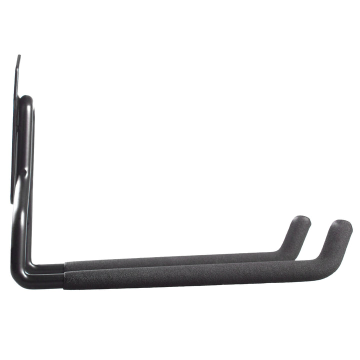 Supporto / gancio da parete Maclean, per pneumatici, attrezzi da giardino, scale, tubi flessibili, biciclette, in acciaio, carico massimo 35 kg, MC-440, 2 pezzi