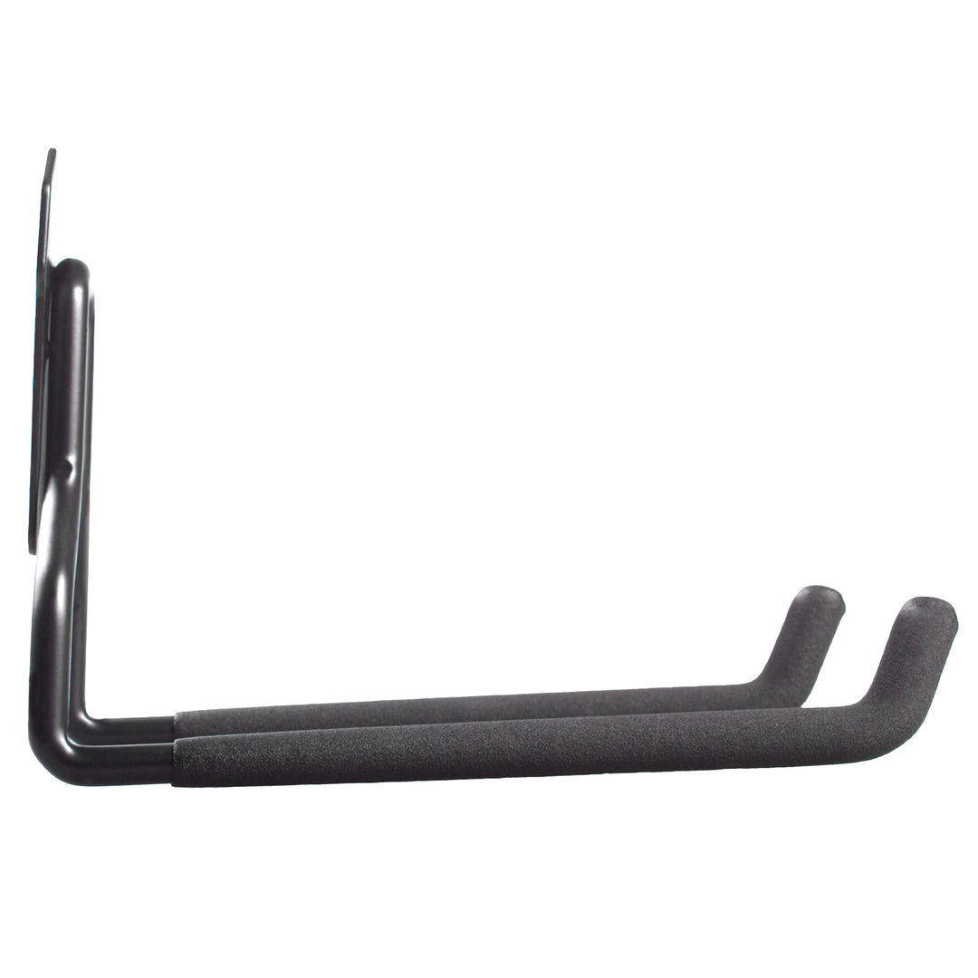 Supporto / gancio da parete Maclean, per pneumatici, attrezzi da giardino, scale, tubi flessibili, biciclette, in acciaio, carico massimo 35 kg, MC-440, 4 pezzi
