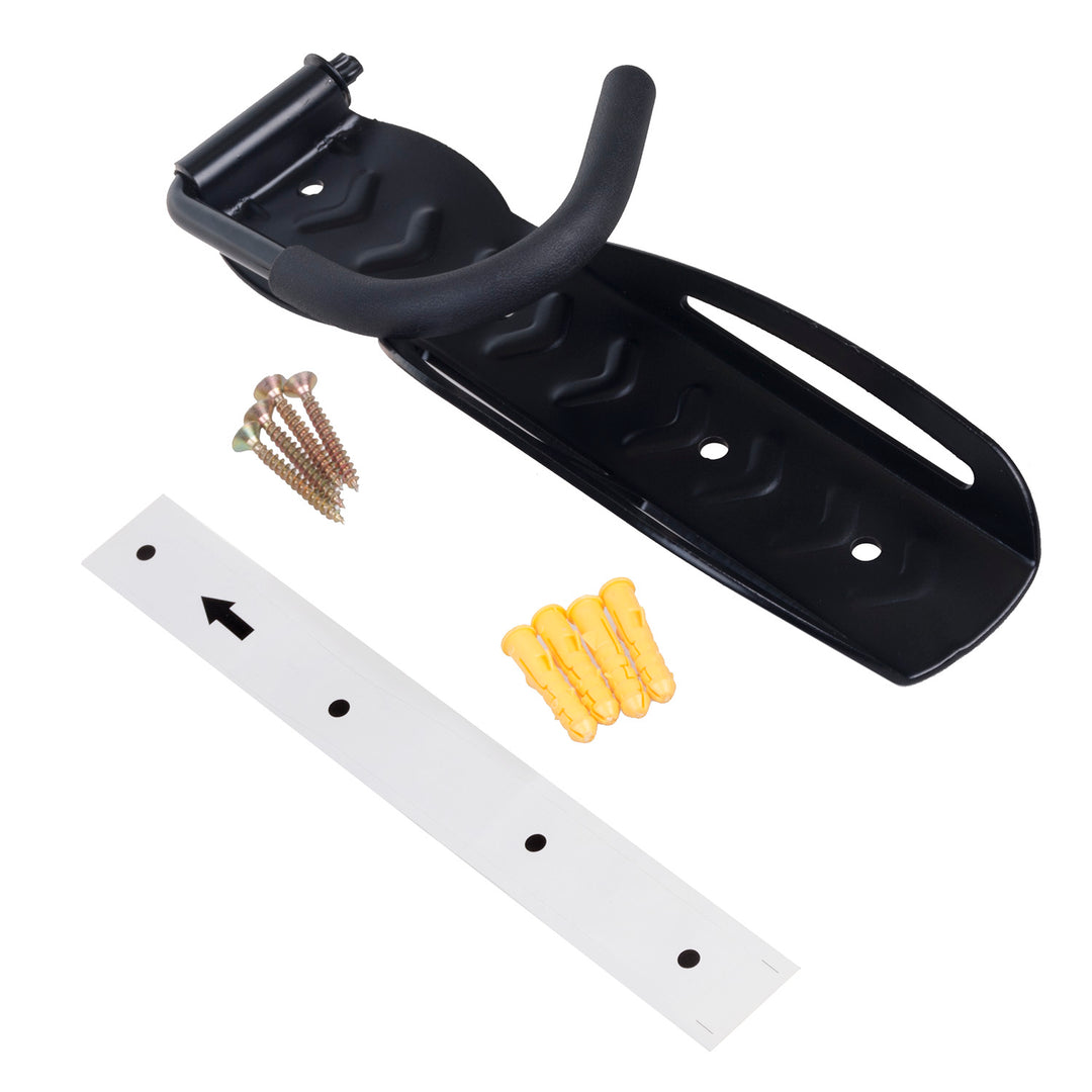 Supporto/gancio da parete per biciclette Maclean, verticale, acciaio, carico massimo 30 kg, MC-432, 4 pezzi