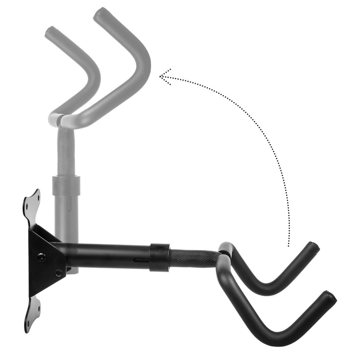 Supporto/gancio da parete per biciclette Maclean, orizzontale, acciaio, carico massimo 30 kg, MC-431, 3 pezzi