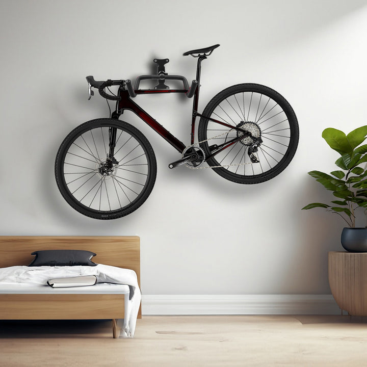 Supporto/gancio da parete per biciclette Maclean, orizzontale, acciaio, carico massimo 30 kg, MC-431, 3 pezzi