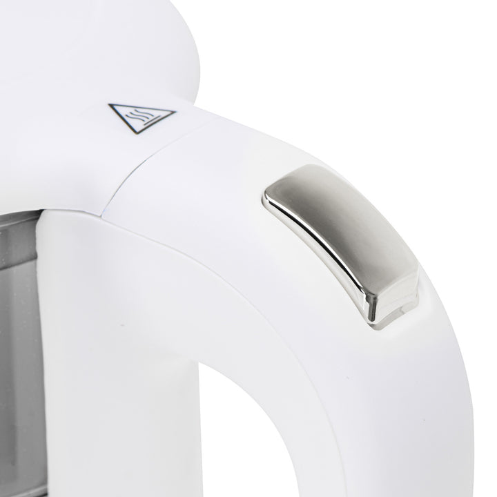 Bollitore elettrico in vetro con regolazione della temperatura 1,7 L, LED, 40–100 °C, Adler AD 1305 WS bianco