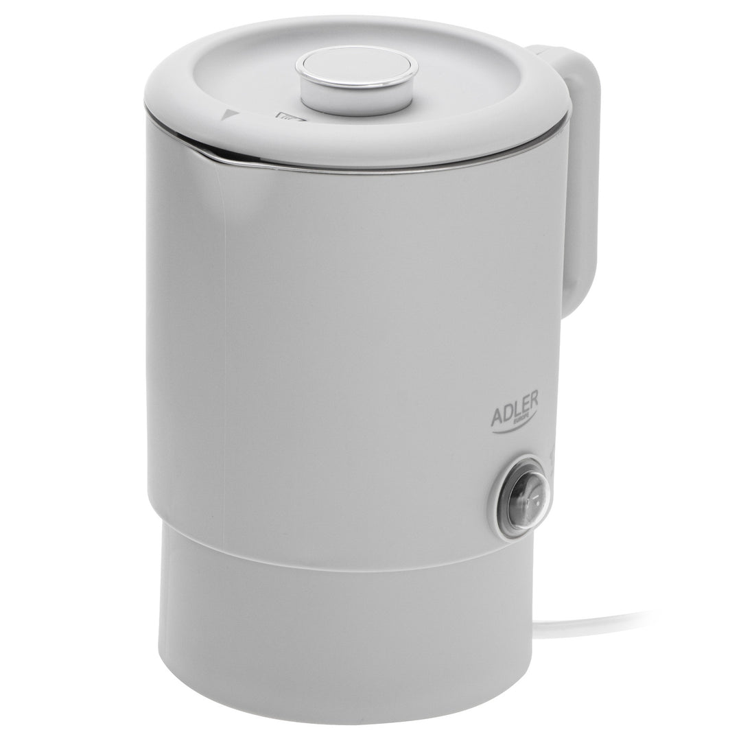 Bollitore elettrico Adler, da viaggio, doppia parete, capacità 0,8 l, potenza max. 650 W, grigio, AD 1388