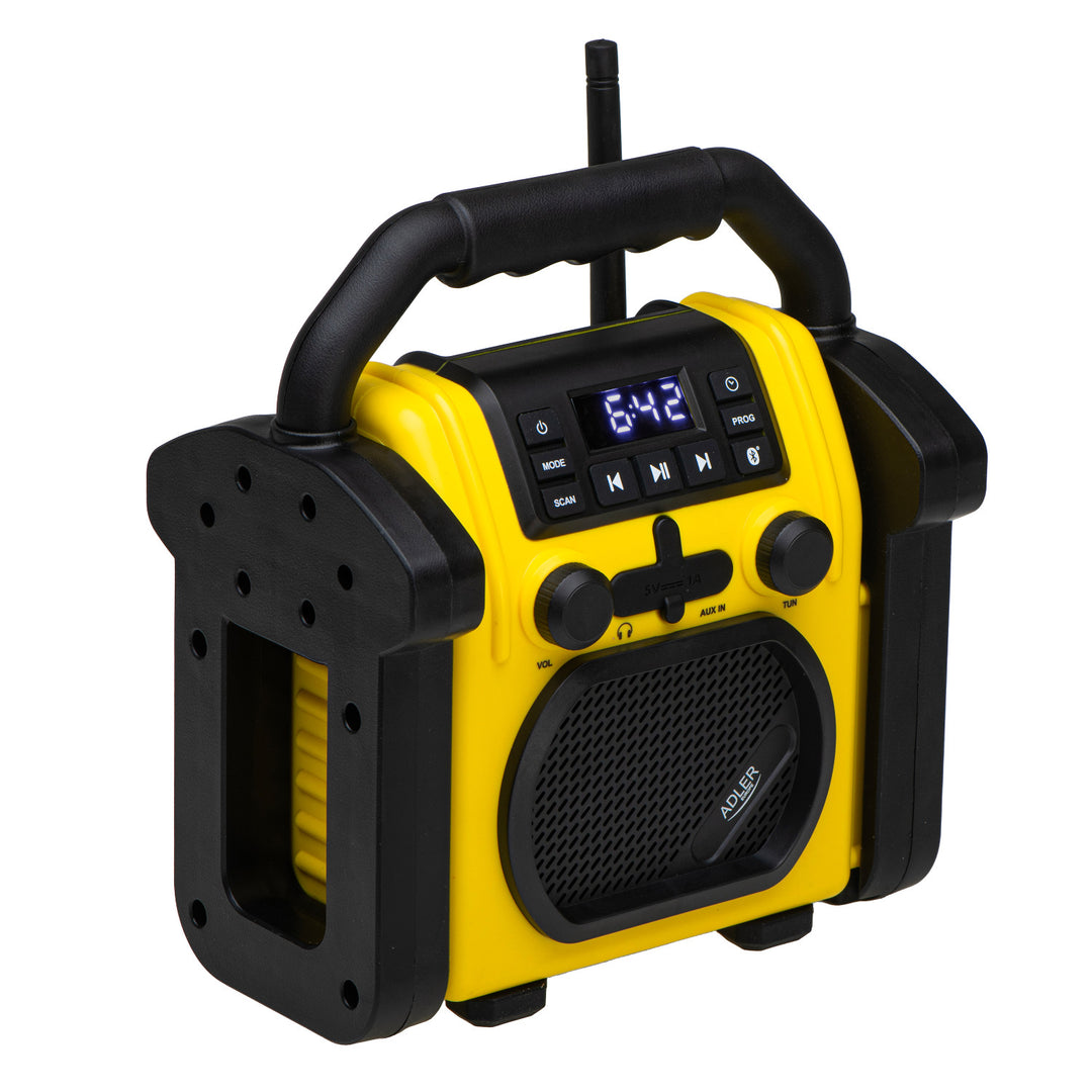 Radio da cantiere Adler, Bluetooth 5.1, IPX 54, potenza 10 W, AD 1911