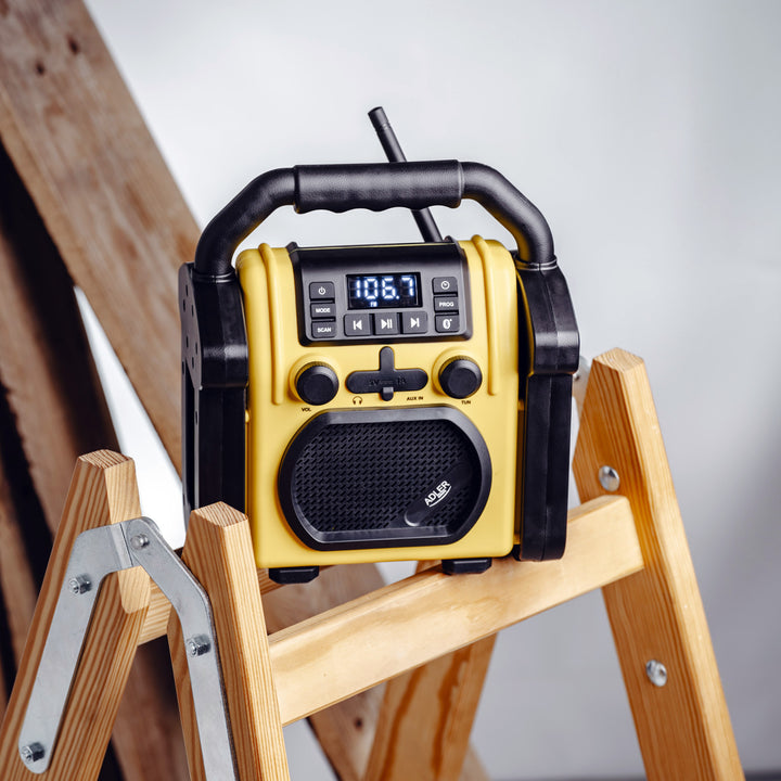 Radio da cantiere Adler, Bluetooth 5.1, IPX 54, potenza 10 W, AD 1911